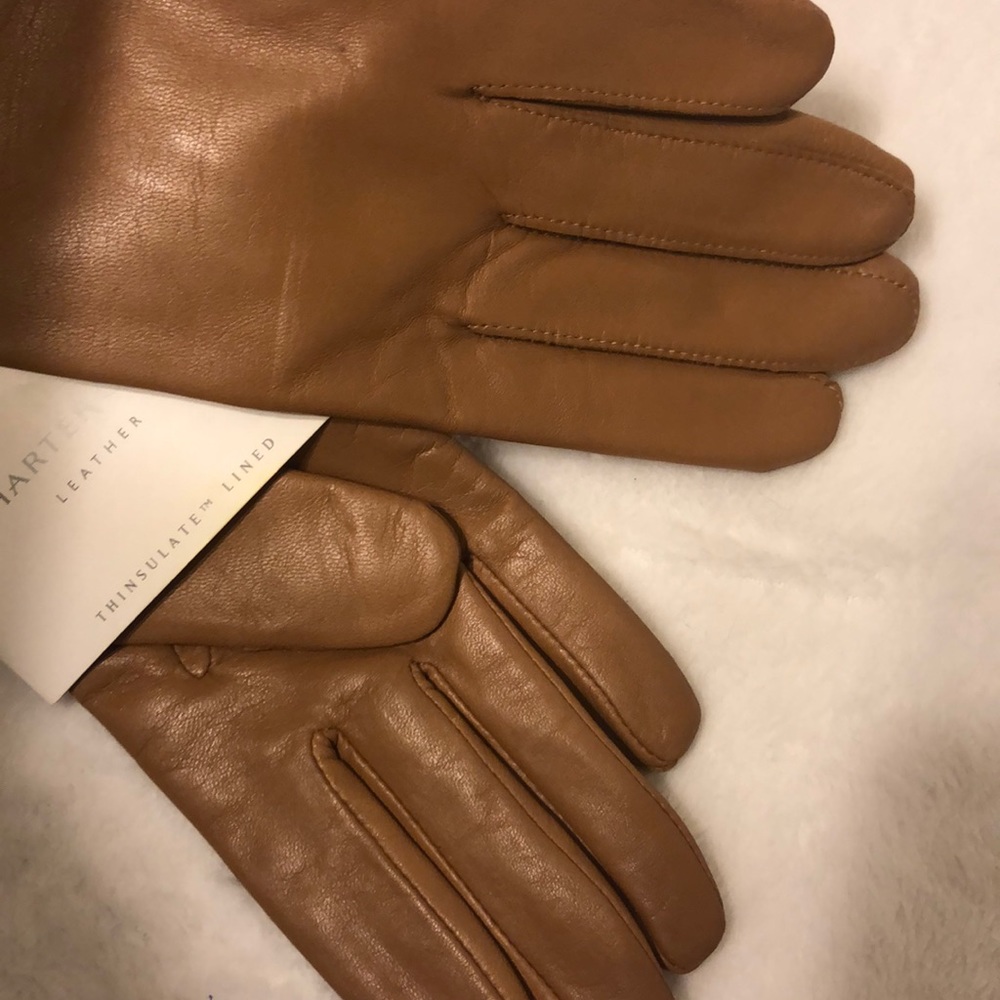 Charter Club Women Leather Gloves Almond - Picture 7 of 9